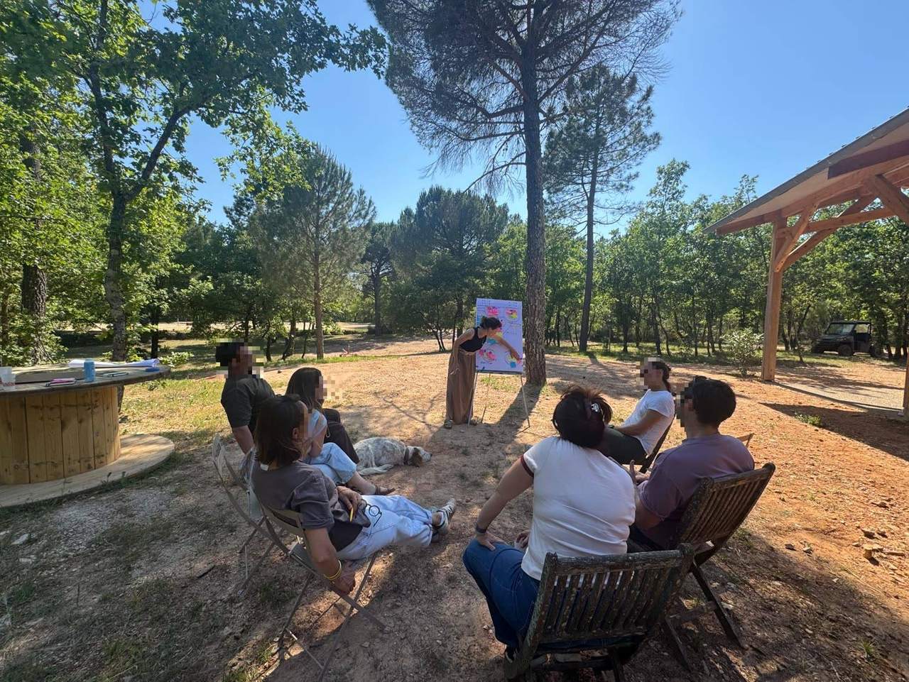 Atelier collectif en plein air avec Insuffle