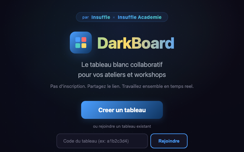 DarkBoard - Tableau blanc collaboratif