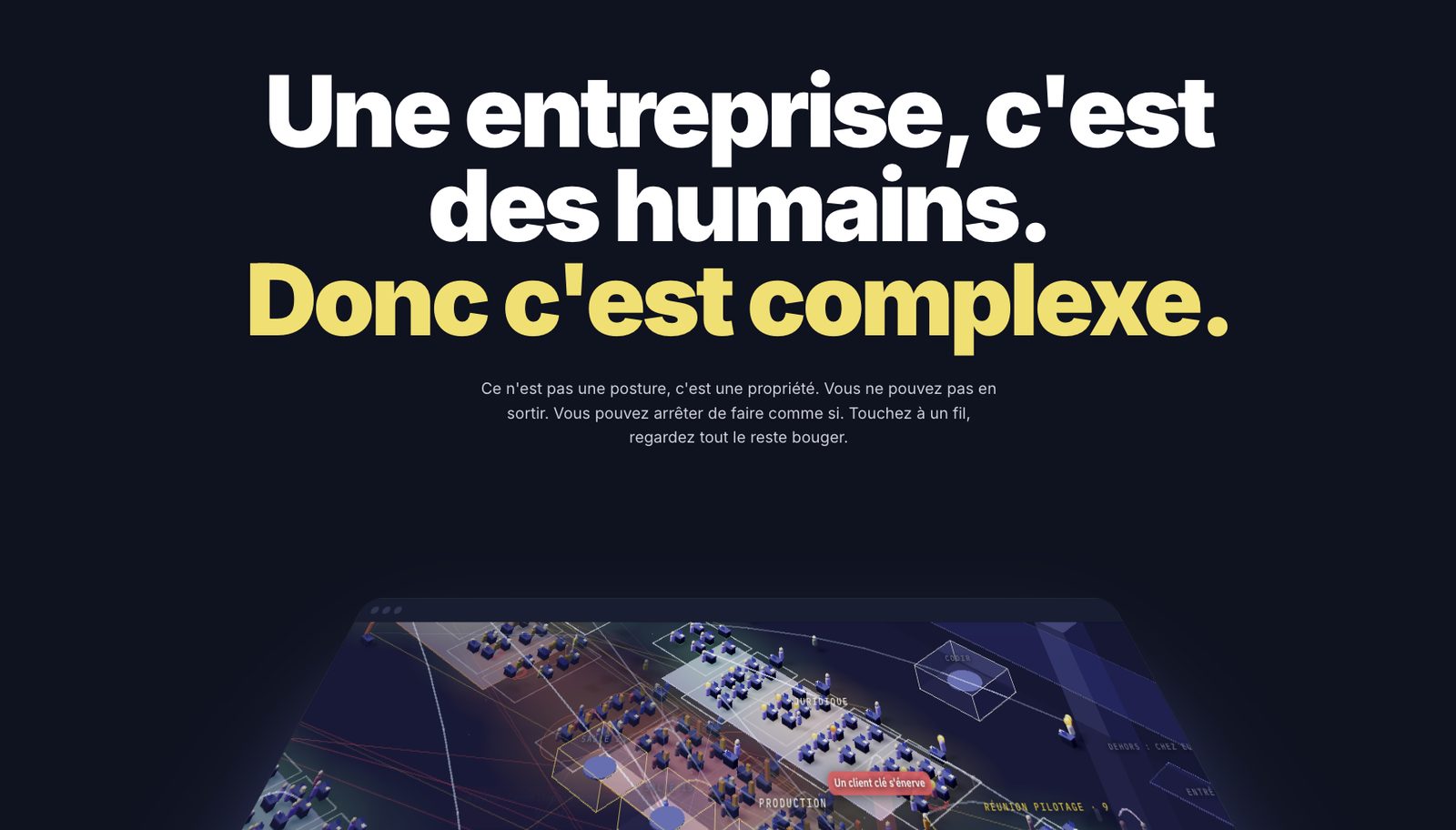 Le simulateur Insuffle : une organisation vivante, et vous dedans, pour voir la complexité organisationnelle à l'œuvre